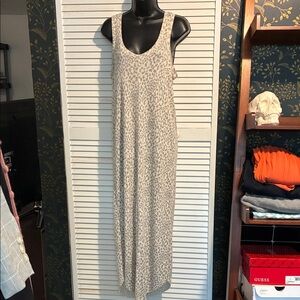 Z Supply Leopard Print Maxi Dress - Cream and Gray